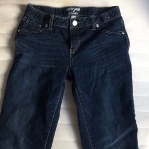 dark wash super skinny jeans